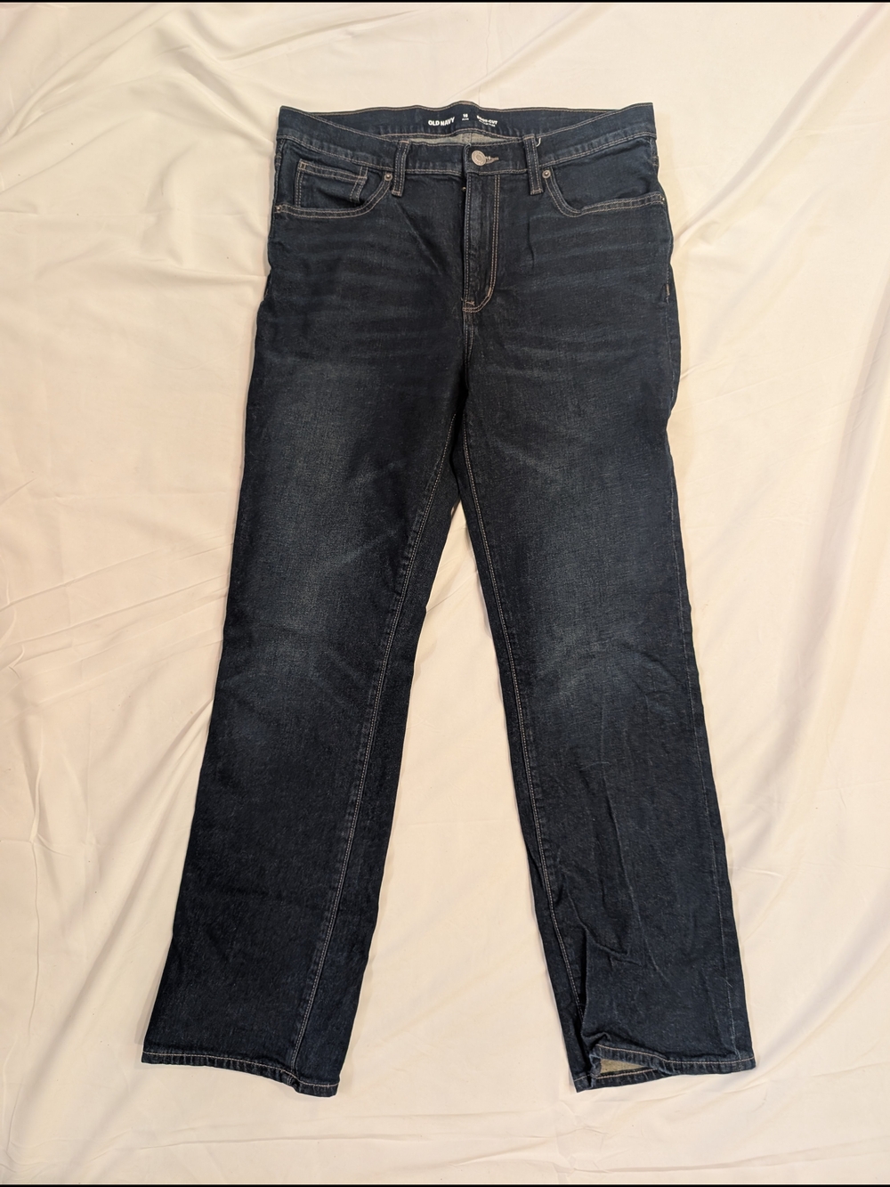 Boy's Dark Denim Jeans Boot-cut Jeans, Old Navy 16 Plus